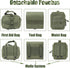 Tactical Dog Harness with Pouches - Adjustable Military Dog Vest Harness for Large Medium Dogs with Hook & Loop Panels,