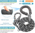 BAAPET 6 Feet Anti-Choking Dog Leash, Black, Durable Rope Cover, Padded Handle, Training with Poop Bags