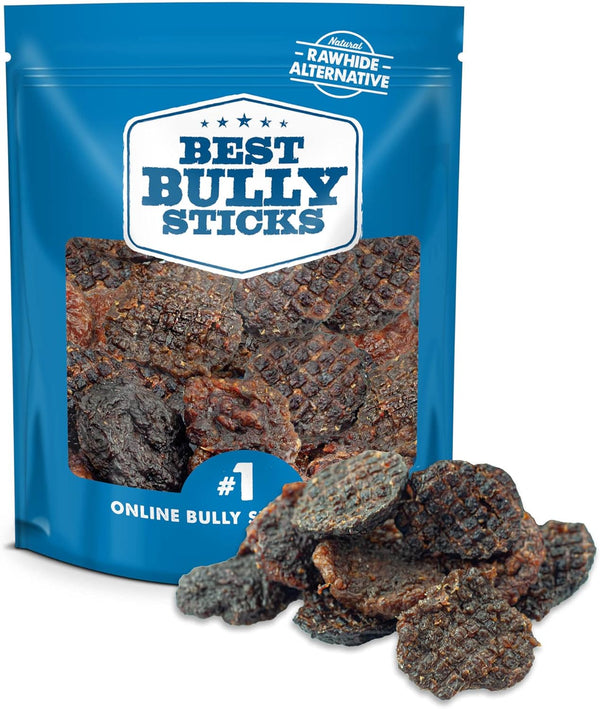 Best Bully Sticks Beef Bully Stick Char Burger Slider Treats - 0.5