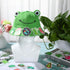 Frog Bucket Hat or Cow Flamingo Hat with 50 Stickers, Summer Outdoor Foldable Wide Brim Fishing Hat
