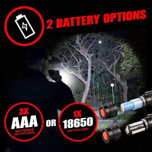 GearLight LED Tactical Flashlights - High Lumens Mini Flashlights for EDC Carry, Compact Emergency Gear, Water Resistant