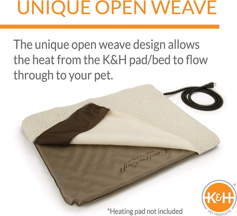 K&H Pet Products Fleece Replacement Cover for Lectro-Soft Outdoor Heated Pad, Medium 19 x 24 Inches