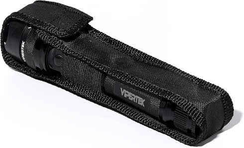 VIPERTEK VTS-195 Heavy Duty Aluminum Stun Gun for Self Defense, Rechargeable with LED Flashlight