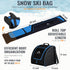 Ski Bag and Boot Bag Combo - Padded Ski Carrier Bag for Air Travel, Fits Skis Up to 200 CM