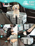 13lbs(Grid Prpeko Small Dog Car Seat, Portable Dog Seat with Soft Washable Cushion,Center Console Dog Car Seat