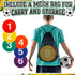 24 9 Inches Shappy Pcs Poly Spot Markers with Carry Bag Numbered Floor Dots Anti-Slip Spot Markers Waterproof Flat