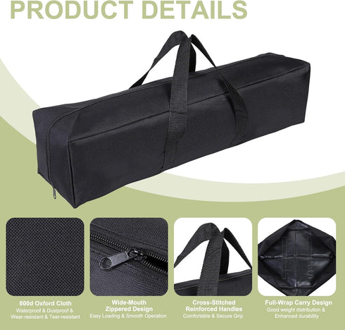 24 8 8 Inch Camp Chair Replacement Bag, Camping Folding Chair Storage Bag Large Zippered with Handle Strap, x x Fit