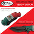 SZCO Supplies 8.5" Mexican Flag Assisted Open Folding Knife with Pocket Clip, Red, White & Green