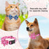 Daisy Pink Dog Collar with Flower Bow, Cute Floral Options for Small Medium Large Dogs, Soft Fancy Pet Collars for Girls