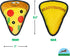 Durable Pizza Squeaky Dog Toy for Aggressive Chewers, Tough Chew Toy for Small and Medium Dogs
