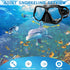 Snorkel Mask Set for Adults - Dry Snorkel, Scuba Diving Mask, Swimming Glasses, Youth Diving