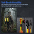 48-Pack 4" Little World High Visibility Reflective Trail Markers - Fluorescent Orange Clips for Hunting, Hiking