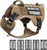 WINSEE Service Dog in Training Mesh Harness, Soft Air Mesh, Reflective Military Vest for Medium Dogs