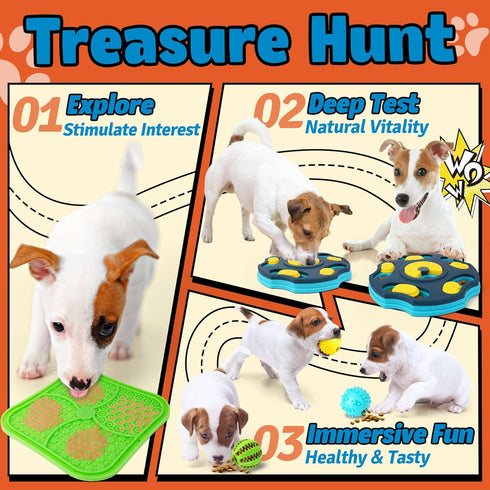 9 Pack Set Forfon All-Around Dog Puzzle Toy -Mentally Stimulating Dog Enrichment Toys for Small to Medium Smart Dogs