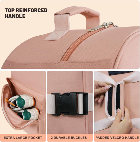 Padded Golf Travel Bags with Wheels, Soft Sided, Foldable, 900D Heavy Duty Oxford, Golf Club Protection for Airlines