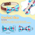 16 Pcs Dog Bow Ties Collar Attachment Slides, Cute Detachable Bowties for Dogs and Cats with Elastic Bands