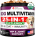 Dog Multivitamin Chewable with Glucosamine - Dog Vitamins and Supplements - Senior