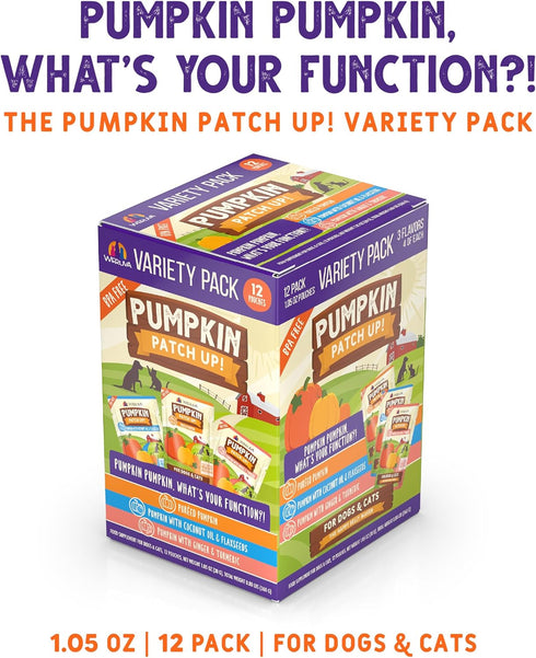 Weruva Pumpkin Patch Up! Variety Pack for Dogs & Cats, 1.05oz Pouch, Pack of 12