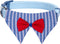 Blueberry Pet Iconic High Street Fashion Adjustable Dog Bandana Collar with Bow Tie, Medium, Neck 14.5"-20"