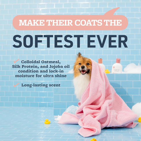 17 oz Veterinary Formula Smart Coat Complex Ultra Oatmeal Moisturizing Conditioner for Dogs, Fl with Colloidal Oatmeal
