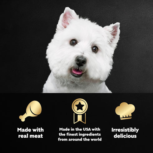 CESAR Adult Wet Dog Food Classic Loaf in Sauce, Steak Lovers Variety Pack, 36 Easy Peel Trays, 3.5 oz Each