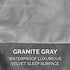 Furhaven Waterproof Throw Blanket for Dogs & Indoor Cats, Washable Two-Tone Luxe Velvet Blanket, Granite Gray, Small