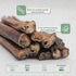 Bully Sticks (6 Inch) - Easily Digestible 100% Pure Beef Treats for Medium & Large Dogs (20 Count)