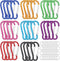 H&W 1.8'' Small Aluminum Carabiner D Ring 32pcs, Durable Spring-Loaded Gate Clips, 8 Colors