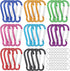 H&W 1.8'' Small Aluminum Carabiner D Ring 32pcs, Durable Spring-Loaded Gate Clips, 8 Colors