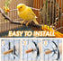 Trinkrittey 6.7 Inches Bird Perch Platform Stand Wooden Parrot Perch Corner Fan Shape Playground Cage Accessories