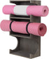 MyGift Wall Mounted Vintage Gray Wood 3-Tier Foam Roller, Yoga Mat Hanging Rack with Display Shelf