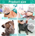 Cat Muzzle for Grooming Cat Adjustable Hood with Paw Covers, Kitten Breathable Anti Bite Muzzles Anti Scratch Boots