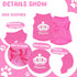 4 Pieces Dog Clothes for Small Dogs Girl Summer Soft Puppy Clothes, Cute Chihuahua Teacup Dog Shirts, Pink Girl Clothes