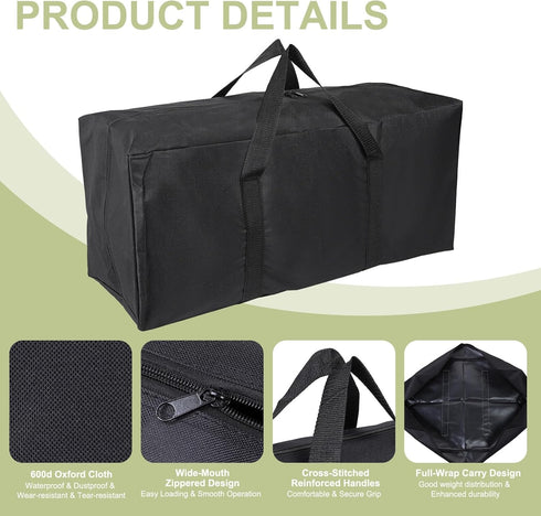 39 8 12 Inch (2 Pack, Camp Chair Replacement Bag, Camping Folding Chair Storage Bag Large Zippered with Handle Strap, x