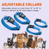 Dogline Comfort Microfiber Flat Collar for Dogs, Blue, W 1" L 15"-25"
