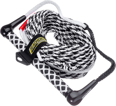 Seachoice Wakeboard Rope, 75 Ft Long, 15 in Handle with Textured EVA Grip
