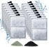 15 Pack PF-L Filter Cartridges - Replacement Aquarium Carbon Cartridge with Zeolite for Top Fin Silenstream PF20, PF30,