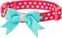 Blueberry Pet Dog Collar with Bowtie, Adjustable Neck 14.5-20", Lust Red Heart Design