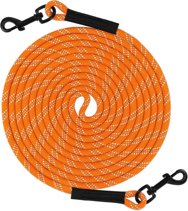 Taglory Long Dog Leash, 15FT 30FT 50FT 66FT Recall Training Leash with 2 Swivel Hooks for Large Medium Small Dogs,