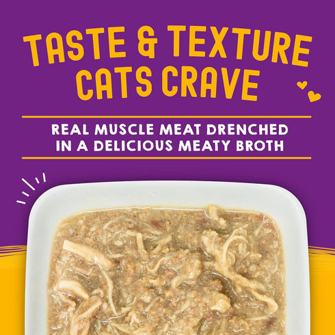 (2.8 oz, 12 Pack) Stella & Chewy's Carnivore Cravings Wet Cat Food - Premium Pouches - Grain Free, High Protein Chicken