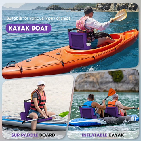 Fragess Bleacher seat, Stadium Seats with Back Support and Thick Cushion, Bleacher Chairs with Shoulder Strap and Side