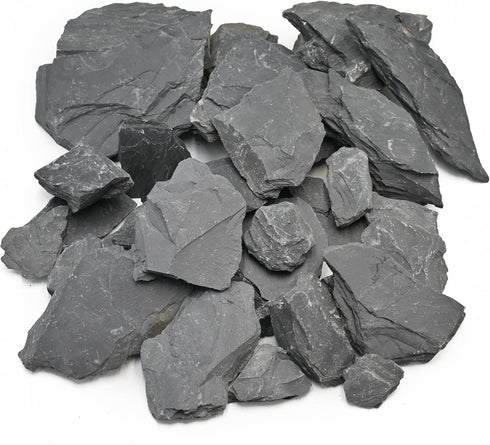 Natural Slate Rock for Aquariums, 3 to 10 Inches, Ideal for Tank Decoration & Landscaping (20lb)