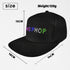 Funny LED Baseball Caps, Smart Hat with Display Screen, Bluetooth App Control, Adjustable Size, Mystery Black