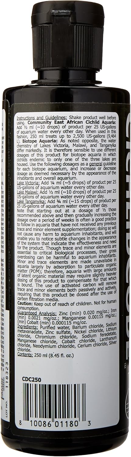 Brightwell Aquatics CichlidCode - Trace and Minor Elements for African Cichlids, 125 ml