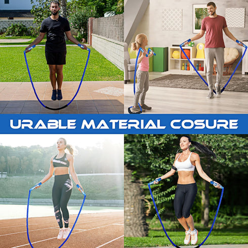 Weighted Jump Rope for Men and Women, Heavy Jump Ropes for Fitness Training to Improve Muscle Strength