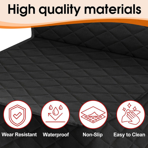 2 Pack NECKORY Front Dog Seat Cover, Waterproof Car Seat Covers for Dogs Nonslip Scratch-Proof Dog Seat Cover Front