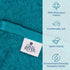 DAN RIVER 100% Cotton Dog Bath Towel, Ultra Soft 450 GSM, Quick Drying, Lint-Free Cat and Dog Grooming Towel, 20x40