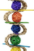 Bonka Bird Toys Chewballishous Parrot Bird Toy, 9.00" High x 4.00" Wide, for Conure Quaker Cockatiel