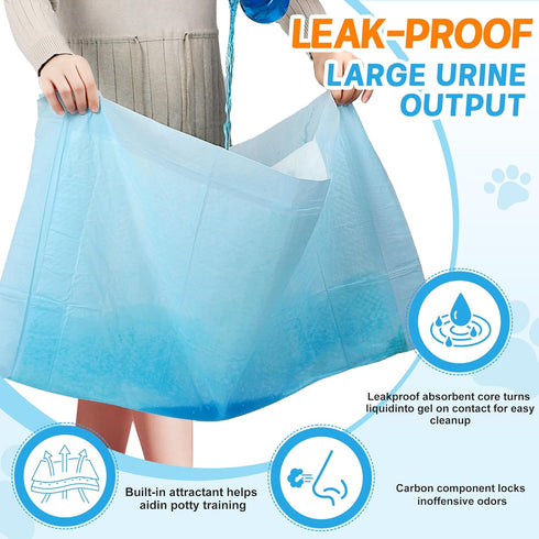 newppon 60 Count 30"X36" Extra Large Dog Pee Pads - Super Absorbent Disposable Training Urine Bed Pads Dogs Puppies