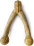 Pet Qwerks Wishbone BarkBone, Nylon Chew Toy for Aggressive Chewers, Peanut Butter Flavor, 8.25"